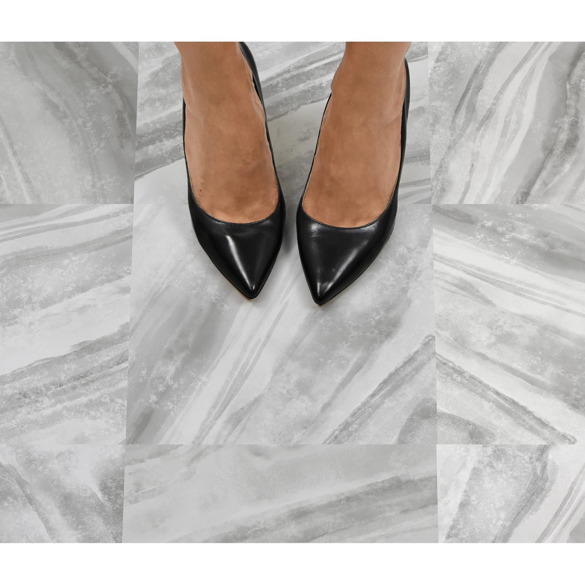 FloorPops Polished Peel & Stick Floor Tiles